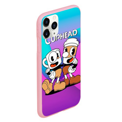 Чехол для iPhone 11 Pro матовый Чашечки   cuphead - фото 2