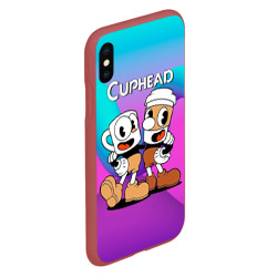 Чехол для iPhone XS Max матовый Чашечки   cuphead - фото 2