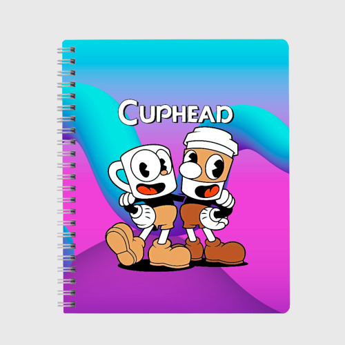 Тетрадь Чашечки   cuphead, цвет клетка