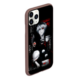 Чехол для iPhone 11 Pro Max матовый Токийский Гуль Иероглифы Tokyo Ghoul - фото 2