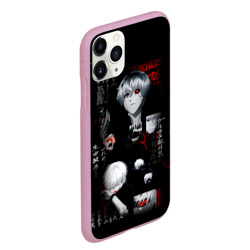 Чехол для iPhone 11 Pro Max матовый Токийский Гуль Иероглифы Tokyo Ghoul - фото 2