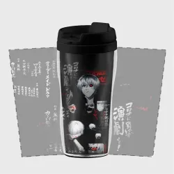 Термокружка-непроливайка Токийский Гуль Иероглифы Tokyo Ghoul - фото 2