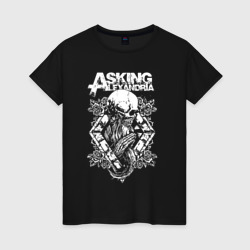 Женская футболка хлопок Asking alexandria Александрия