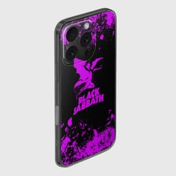 Чехол для iPhone 16 Pro Max силиконовый с защитой камеры Black Sabbath metal - фото 2