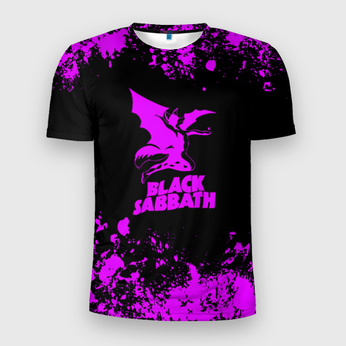 Мужская футболка 3D Slim Black Sabbath metal, цвет 3D печать