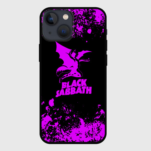 Чехол для iPhone 13 mini Black Sabbath metal