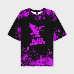 Мужская футболка oversize 3D Black Sabbath metal