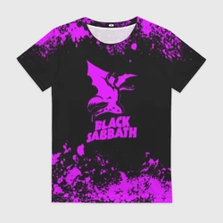 Женская футболка 3D Black Sabbath metal