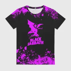 Женская футболка 3D Black Sabbath metal