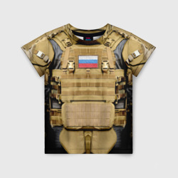 Детская футболка 3D Бронежилет - армия России