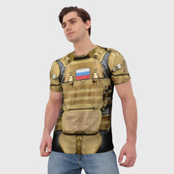 Мужская футболка 3D Бронежилет - армия России - фото 2