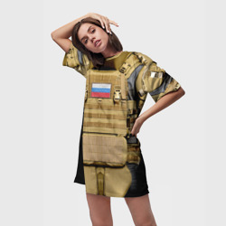 Платье-футболка 3D Бронежилет - армия России - фото 2