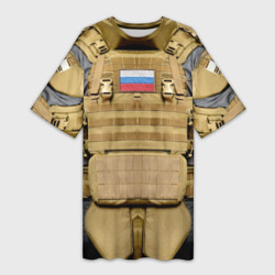 Платье-футболка 3D Бронежилет - армия России