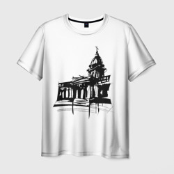 Исаакиевский собор в ночи – Мужская футболка 3D с принтом купить со скидкой в -26%