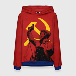 Женская толстовка 3D Советский солдат - Серп и молот