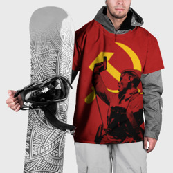 Накидка на куртку 3D Советский солдат - Серп и молот