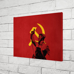 Холст прямоугольный Советский солдат - Серп и молот - фото 2