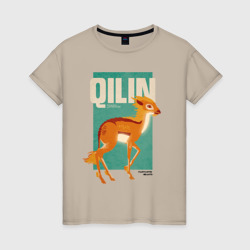Фантастические Твари. Qilin – Женская футболка хлопок с принтом купить со скидкой в -20%