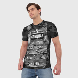 Мужская футболка 3D Бронежилет - спецназ России - фото 2