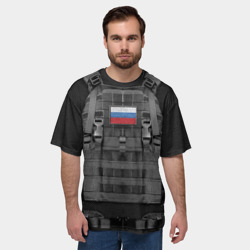 Мужская футболка oversize 3D Бронежилет армии России - фото 2