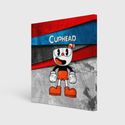 Холст квадратный Cuphead Красная чашечка