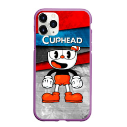 Чехол для iPhone 11 Pro Max матовый Cuphead Красная чашечка