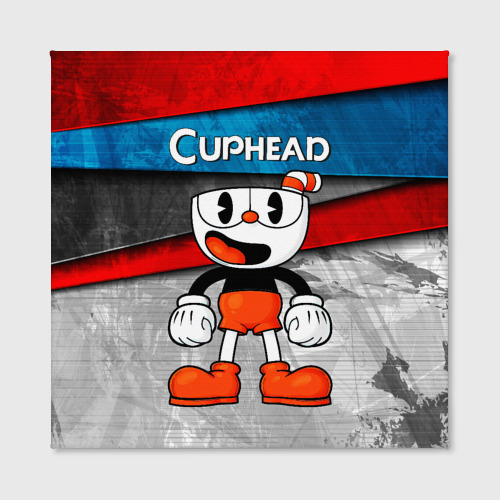 Холст квадратный Cuphead Красная чашечка, цвет 3D печать - фото 2