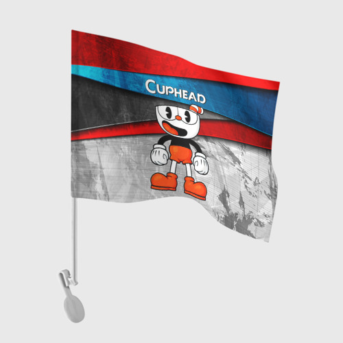 Флаг для автомобиля Cuphead Красная чашечка