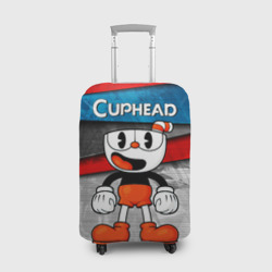 Чехол для чемодана 3D Cuphead Красная чашечка