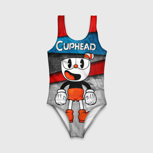 Детский купальник 3D Cuphead Красная чашечка, цвет 3D печать