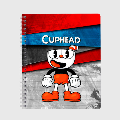 Тетрадь Cuphead Красная чашечка, цвет клетка