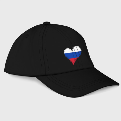 Бейсболка Russian Heart, цвет черный