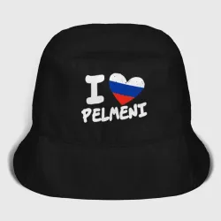 Детская панама хлопок Люблю пельмени