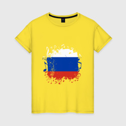 Женская футболка хлопок Music - Russia
