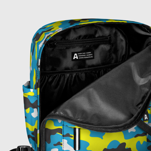 Женский рюкзак 3D с принтом Камуфляж Небесно-Синий, фото #5