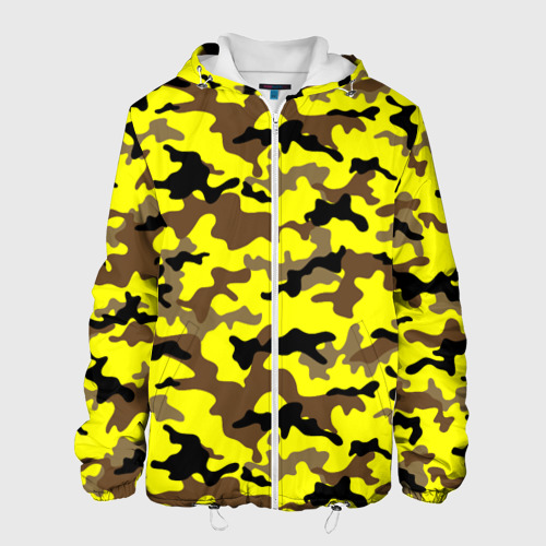 Мужская куртка 3D Камуфляж Жёлто-Коричневый, цвет 3D печать