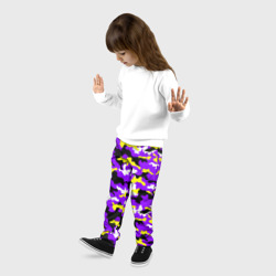 Детские брюки 3D Камуфляж Фиолетово-Жёлтый - фото 2