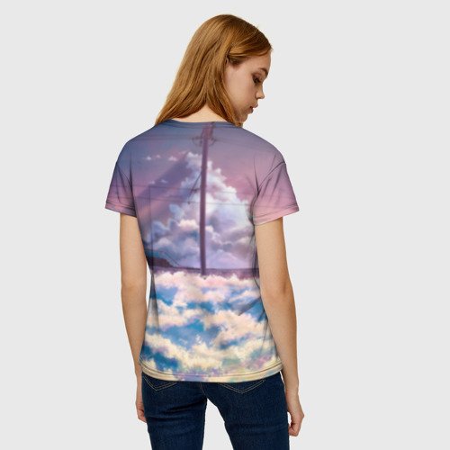 Женская футболка 3D с принтом Киллуа Золдик | Хантер х Хантер, вид сзади #2