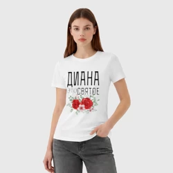 Женская футболка хлопок Диана это святое - фото 2