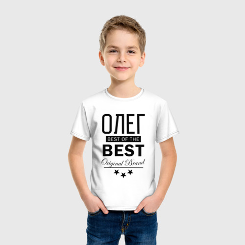 Детская футболка хлопок Олег best of the best, цвет белый - фото 3