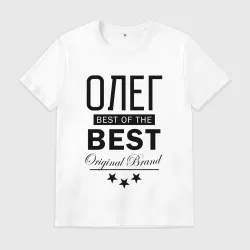 Мужская футболка хлопок Олег best of the best