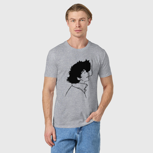 Мужская футболка хлопок Спайк Relax, цвет меланж - фото 3
