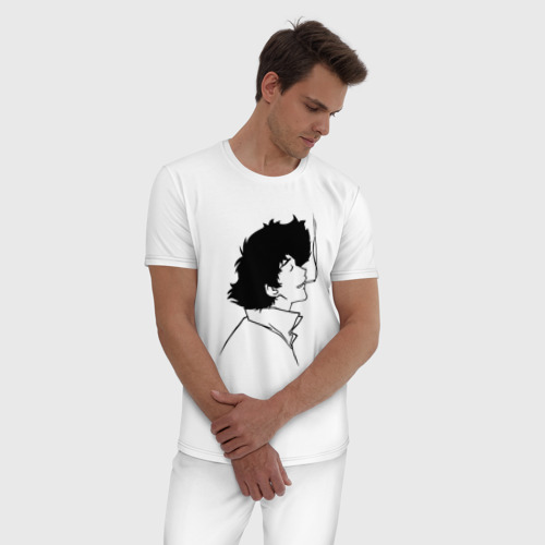 Мужская пижама хлопок Спайк Relax, цвет белый - фото 3