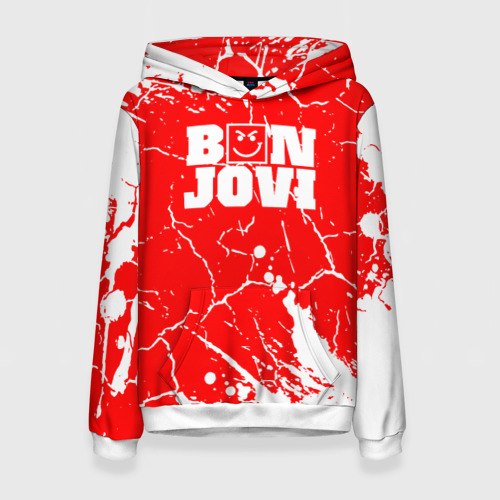 Женская толстовка 3D Bon Jovi Трещины, цвет 3D печать