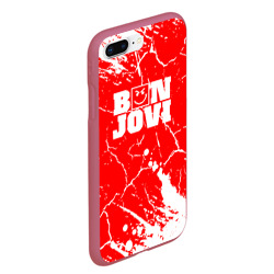 Чехол для iPhone 7Plus/8 Plus матовый Bon Jovi Трещины - фото 2