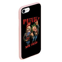Чехол для iPhone 7/8 матовый Punk's Not Dead - (Панки Хой) - фото 2