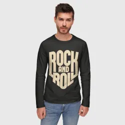 Мужской лонгслив 3D Rock and roll Рокер - фото 2