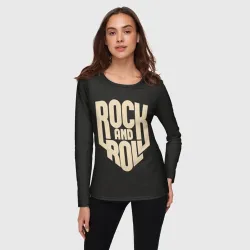Женский лонгслив 3D Rock and roll Рокер - фото 2