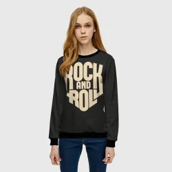 Женский свитшот 3D Rock and roll Рокер - фото 2