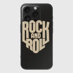 Чехол для iPhone 16 Pro Max силиконовый с защитой камеры Rock and roll Рокер